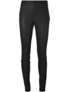 Mugler Leather Skinny Pants, Women's, Size: 38, Black, Lamb Skin/spandex/elastane