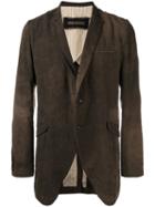 Uma Wang Come Jacket, Men's, Size: Medium, Brown, Linen/flax/viscose/cotton