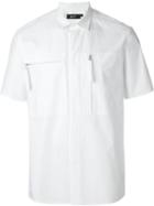 Blood Brother Zip Pocket Shirt, Men's, Size: M, White, Cotton