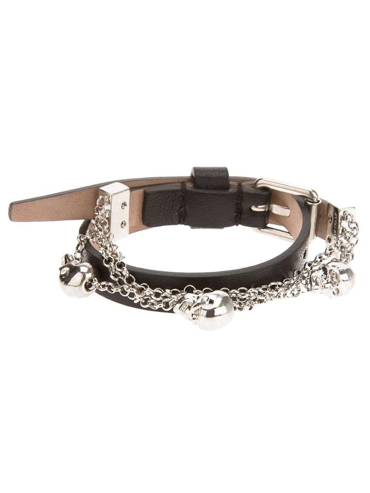 Alexander Mcqueen Chain Skull Wrap Bracelet
