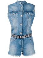 Philipp Plein Marmaid Playsuit - Blue
