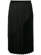 Marco De Vincenzo Cady Fringed Pleated Skirt - Black