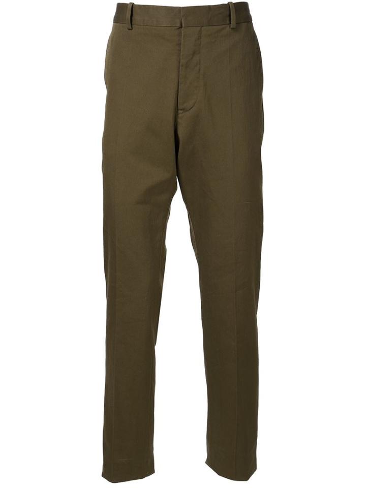 Marni Chino Trousers, Men's, Size: 52, Green, Cotton/spandex/elastane