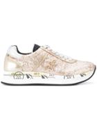 Premiata Sequin Lace-up Sneakers - Brown