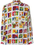 Jc De Castelbajac Vintage Stamps Illustration Shirt - White