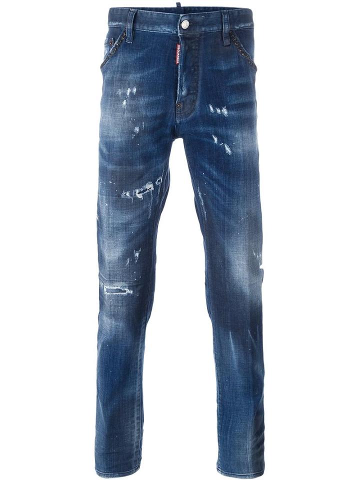 Dsquared2 'cool Guy' Jeans, Men's, Size: 54, Blue, Cotton/polyester/spandex/elastane