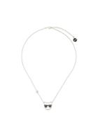 Karl Lagerfeld Sunglasses Choupette Charm Necklace - Silver