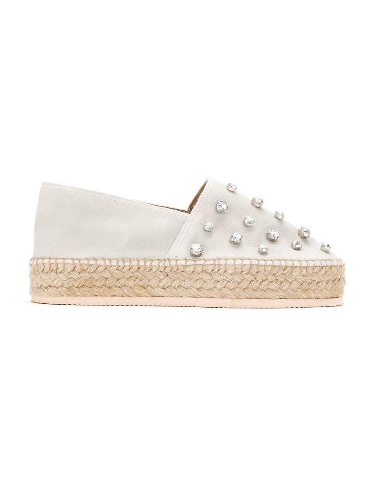 Mara Mac Appliqué Espadrilles - Neutrals