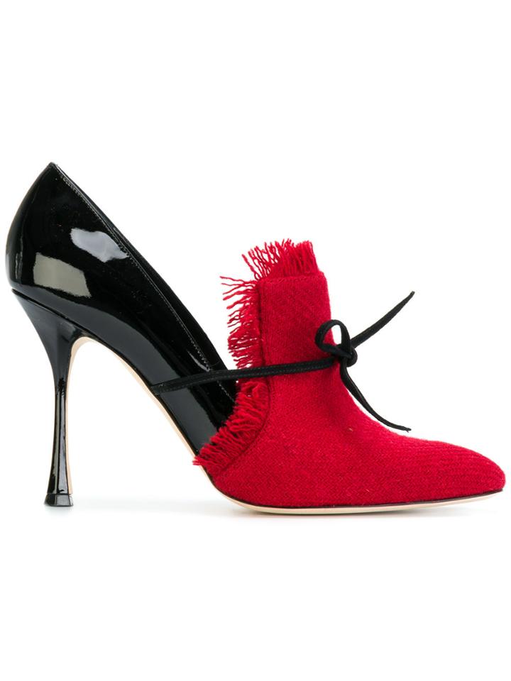 Manolo Blahnik Armida Pumps - Red