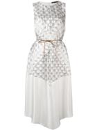 Fabiana Filippi Printed Dress - White