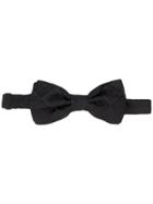 Dolce & Gabbana Tone-on-tone Print Bow Tie - Black