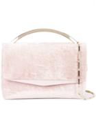 Eddie Borgo Velvet Shoulder Bag - Pink & Purple