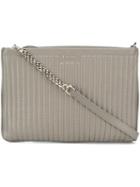 Dkny Quilted Crossbody Bag, Women's, Grey, Lamb Skin