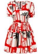 Fausto Puglisi Flared Printed Dress - White