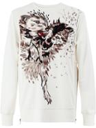 Ih Nom Uh Nit Wolf Embroidered Sweatshirt - White