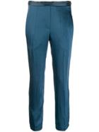 Brunello Cucinelli Slim-fit Cropped Trousers - Blue