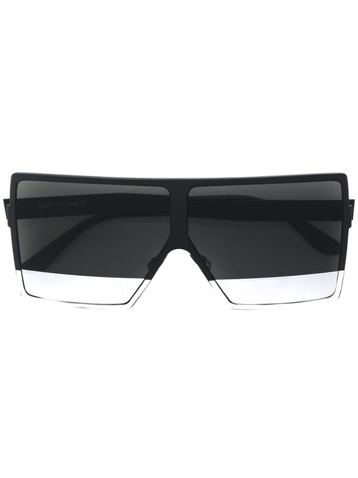 Saint Laurent Eyewear Oversized Square Frames - Black