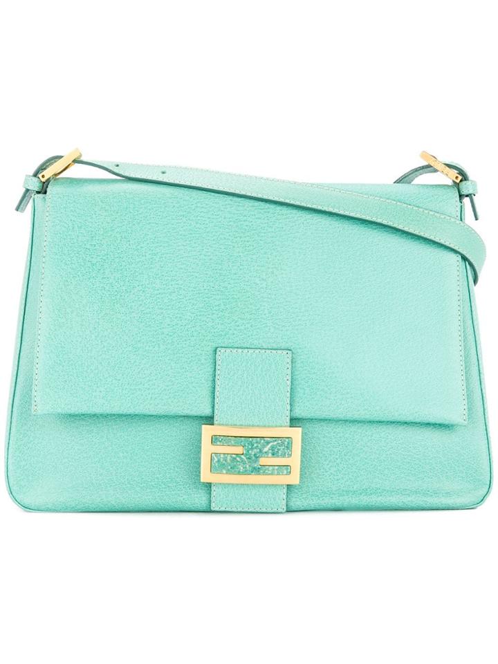 Fendi Vintage Mamma Baguette Marvel Logos Shoulder Bag - Blue