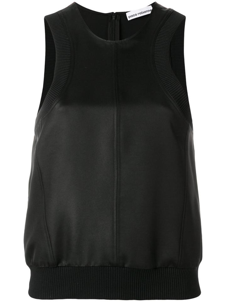 Paco Rabanne Round Neck Tank Top - Black