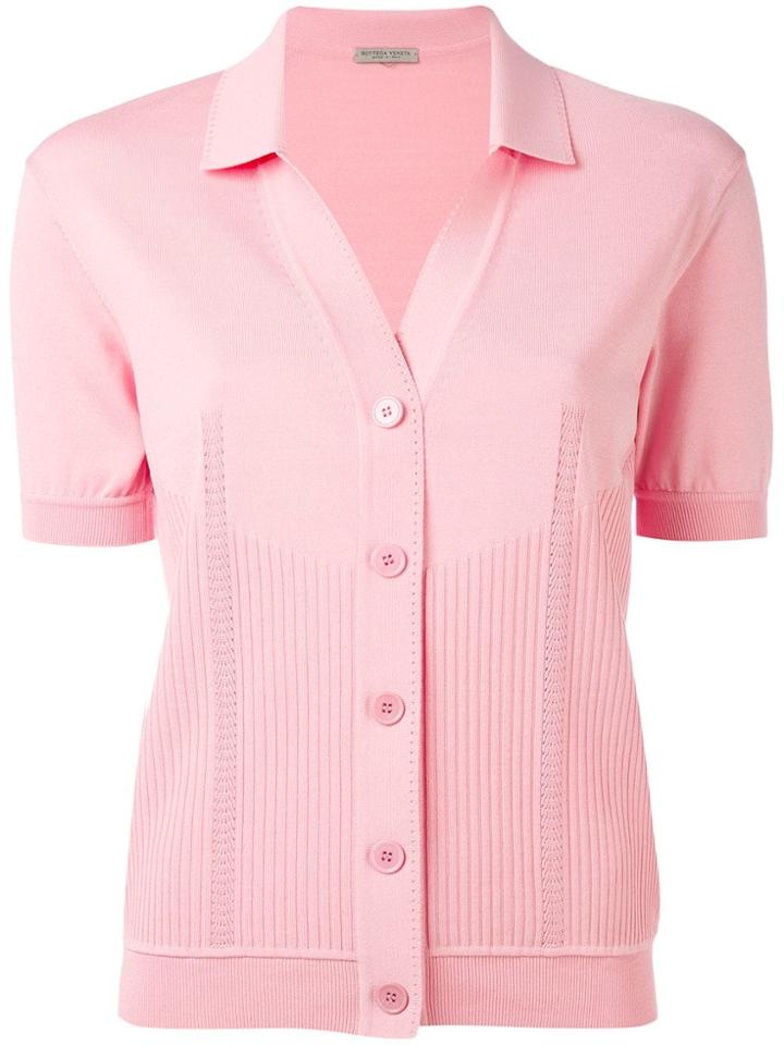 Bottega Veneta Gathered Shortsleeved Shirt - Pink