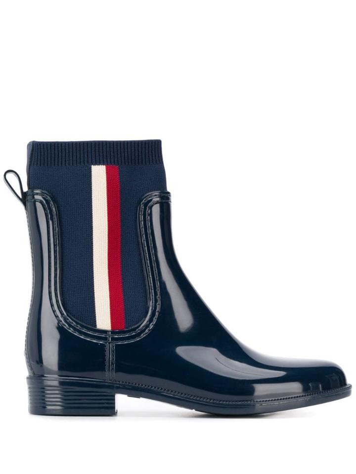 Tommy Hilfiger Sock Ankle Boots - Blue