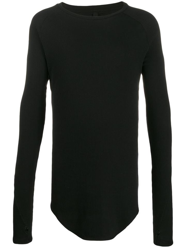 Army Of Me Long Sleeves Ribbed T-shirt - Black