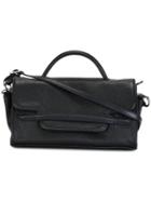 Zanellato Fold-over Closure Crossbody Bag, Women's, Blue, Calf Leather