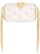 Benedetta Bruzziches Carmen Clutch, Women's, White, Leather/metal (other)