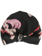 Ingie Paris Patterned Turban - Black