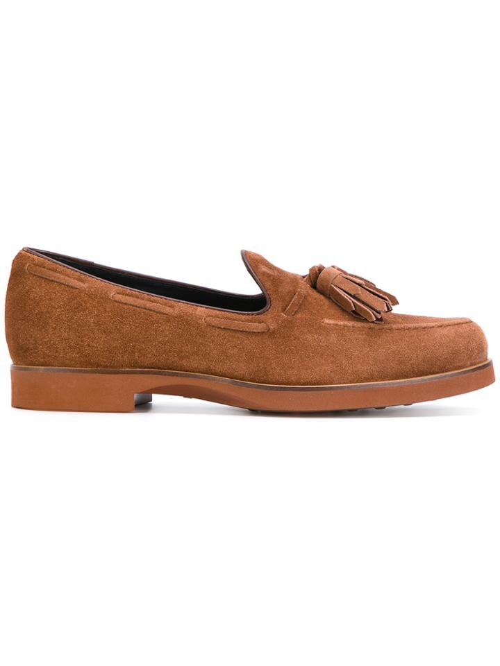 Tod's Tasselled Loafers - Brown