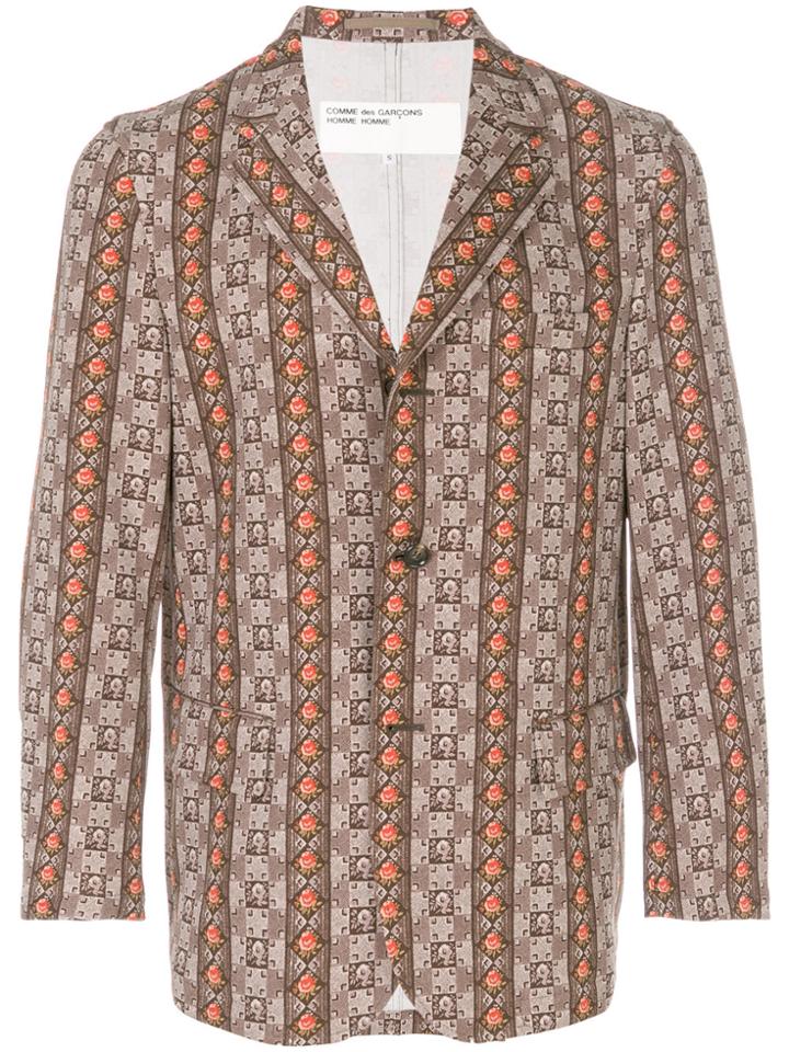 Comme Des Garçons Vintage Floral Print Blazer - Multicolour