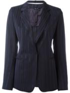 Maison Margiela Pinstripe Blazer, Women's, Size: 42, Black, Viscose/cotton