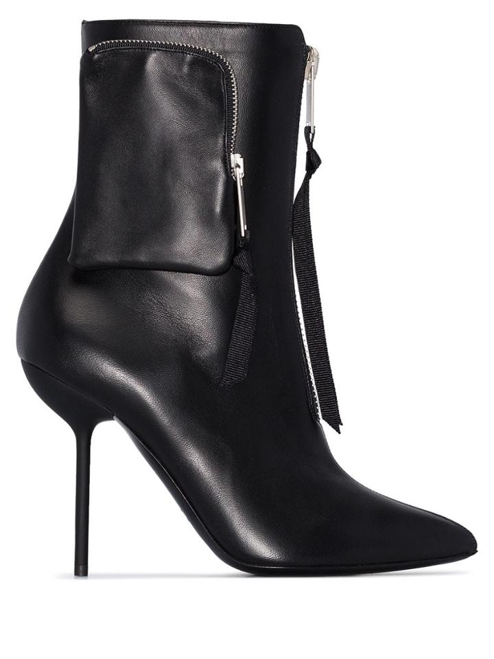 Unravel Project Zipped Pocket 105mm Boots - Black