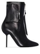 Unravel Project Zipped Pocket 105mm Boots - Black