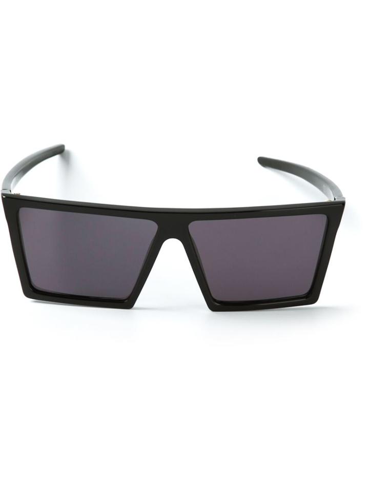 Retrosuperfuture 'w' Sunglasses, Adult Unisex, Black, Acetate