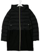 Herno Kids Teen Padded Hooded Coat - Black