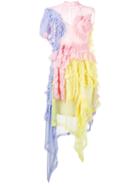 Preen By Thornton Bregazzi - Viviane Asymmetric Dress - Women - Silk/viscose - Xs, Silk/viscose