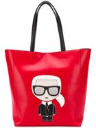 Karl Lagerfeld Ikonik Tote Bag - Red