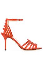 Pollini Cut-out Detail Sandals - Red