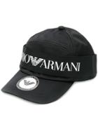 Emporio Armani Logo Band Baseball Cap - Black
