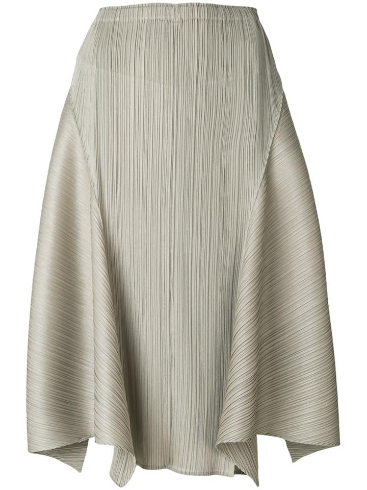 Pleats Please By Issey Miyake Full A-line Skirt - Nude & Neutrals