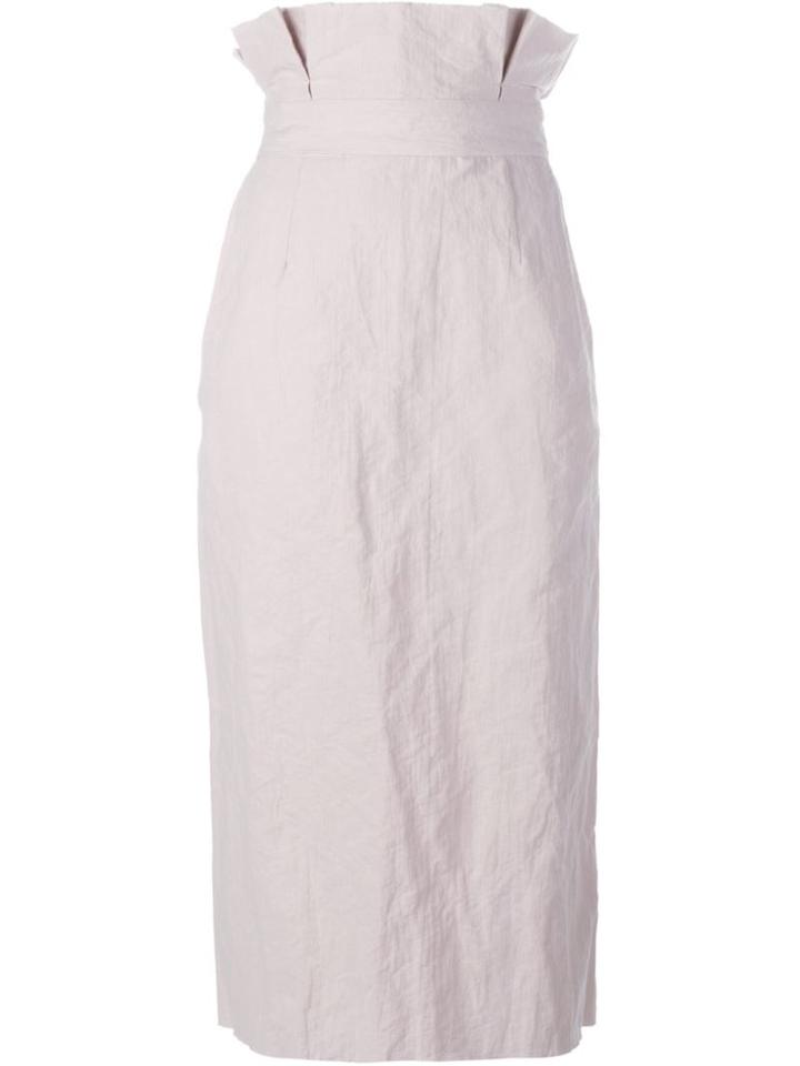 Walk Of Shame Paper Cotton High Waisted Pencil Skirt