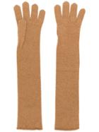 Drumohr Long Gloves - Brown