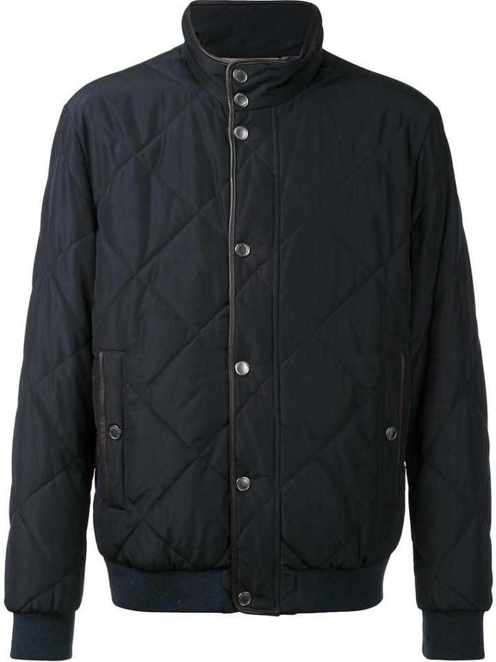 Paul & Shark Quilted Jacket, Men's, Size: Medium, Black, Polyester