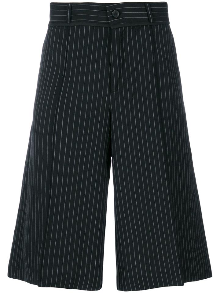 Yang Li Pinstripe Tailored Trousers - Black