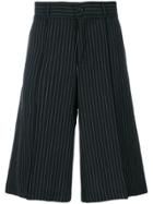 Yang Li Pinstripe Tailored Trousers - Black