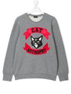 Diesel Kids Cat Astrophy Sweater - Grey