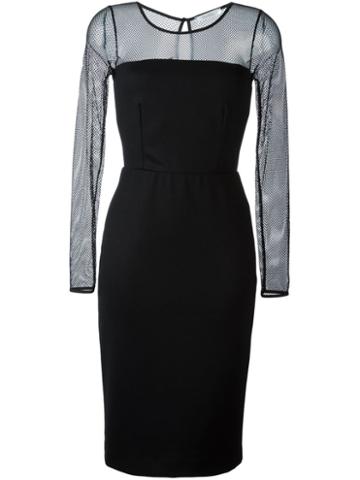 Max Mara 'omelia' Dress, Women's, Size: 40, Black, Virgin Wool/polyamide/spandex/elastane/polyester