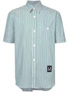 Raf Simons X Fred Perry Fitted Striped Shirt - Green