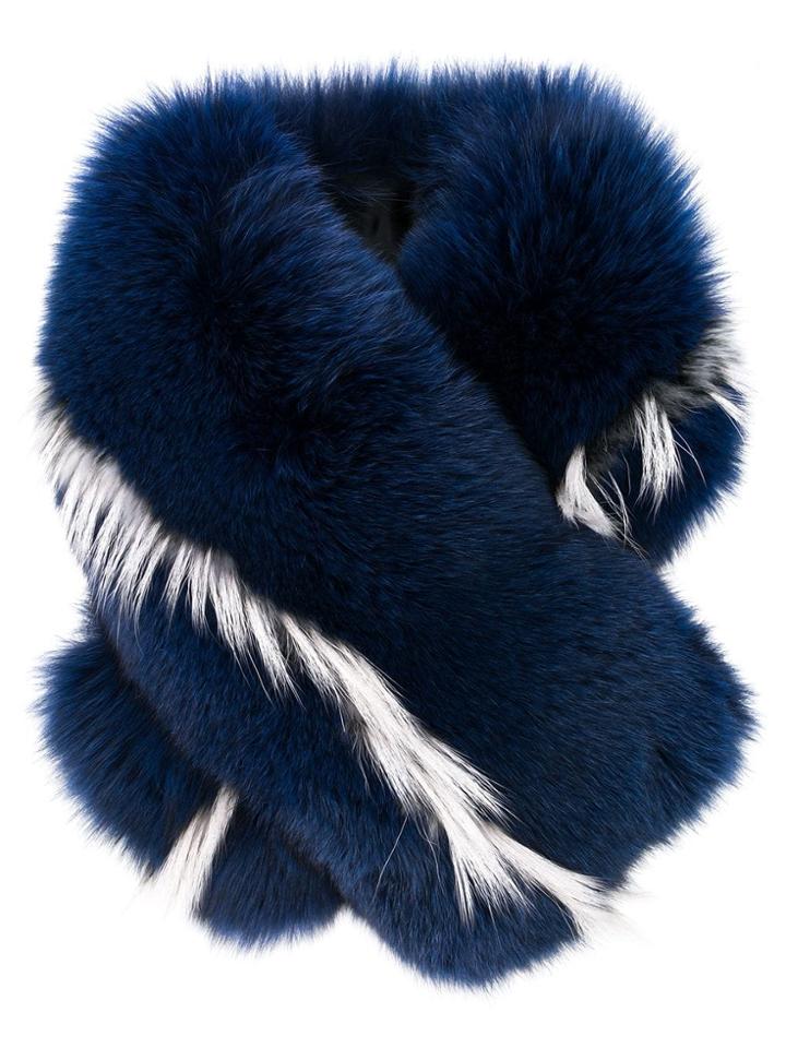 N.peal Stripe Detail Shrug - Blue
